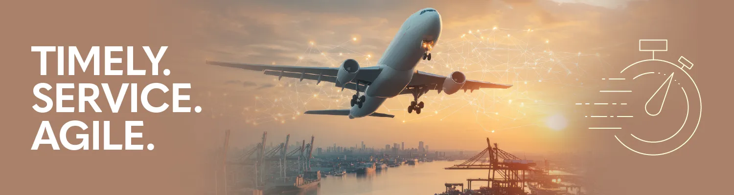Keep your production lines moving. Timely. Service. Agile.