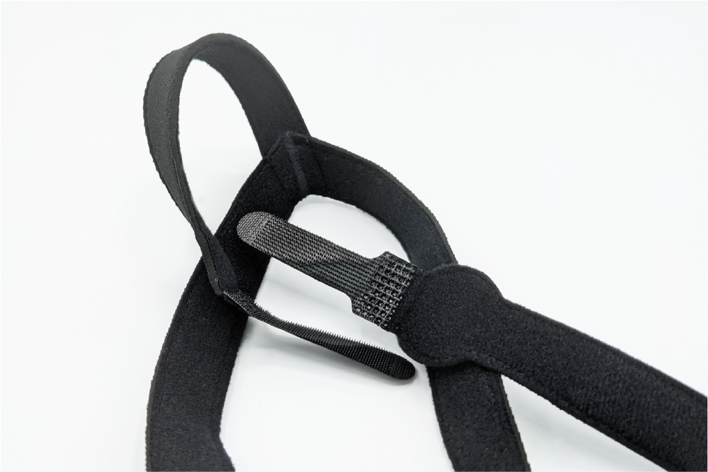 Black Hook and Loop Headgear Straps.