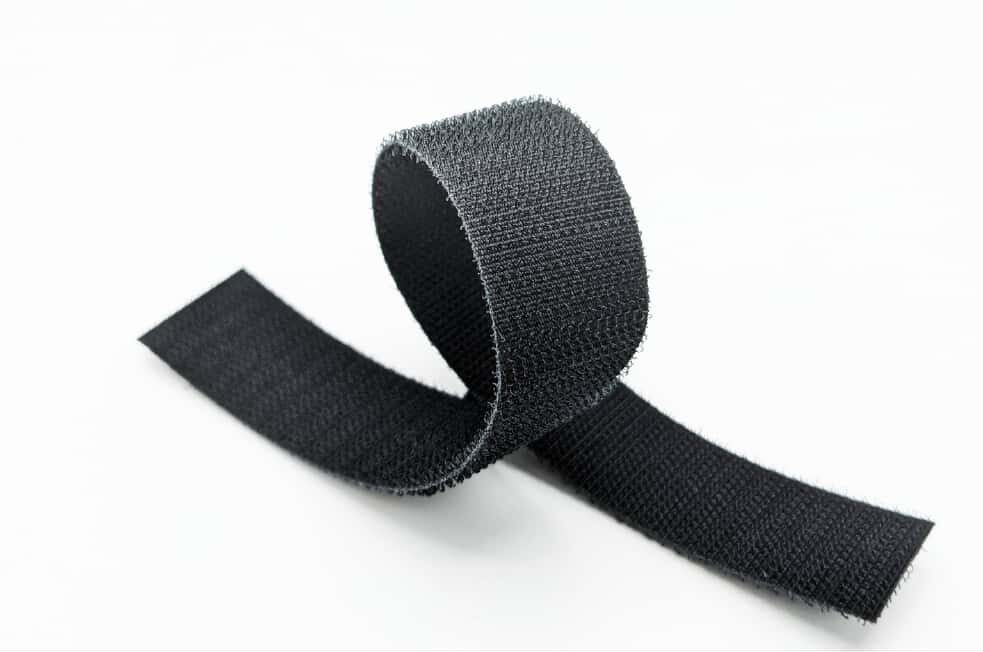 Black Double Sided Woven Hook Tape